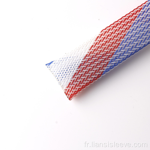 Gestion de câble blanc / bleu / rouge de 25 mm